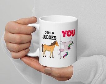 Funny Judge Coffee Mug: Unicorn Gift for Judges
