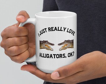 Alligator Kaffeebecher, Alligator Liebhaber Geschenk