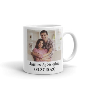 Personalized Photo Coffee Mug, Personalized Anniversary Photo Mug, Photo Mug Personalized, Mug With Photo/Text, Custom Photo Coffee Mug