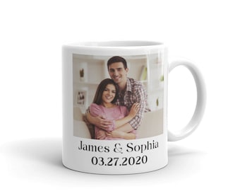 Personalisierte Foto-Kaffeetasse, individuelles Jubiläumsgeschenk