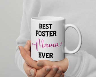 Taza de café Foster Mama Ever, regalo de cerámica