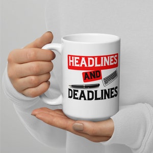 Funny Reporter Coffee Mug, Journalist Mug, Reporter Gift, News Writer Mugs