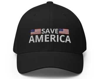 Save America Hat: Embroidered American Flag Cap