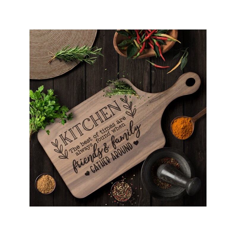 Engraved Maple Wood Cutting Board - Thumbnail 5