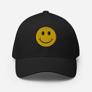 Happy Face Closed-Back Structured Cap