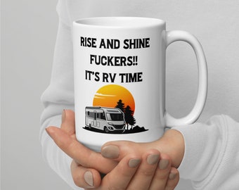 Funny RV Gifts, Campervan Coffee Tea Mug, RV Life