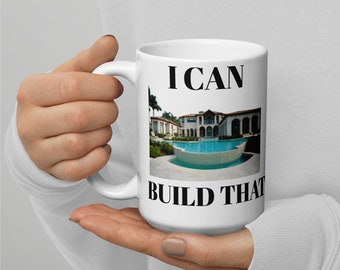 Builder mug, builder gift, construction mug, construction gift, contractor mug, contractor gift, construction worker mug