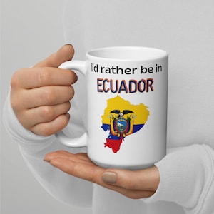 Ecuador-cadeau, Ecuador-mok, cadeau voor Ecuadoraan, ik hou van Ecuador