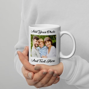 Custom Photo Coffee Mug: Personalized Picture & Text Gift