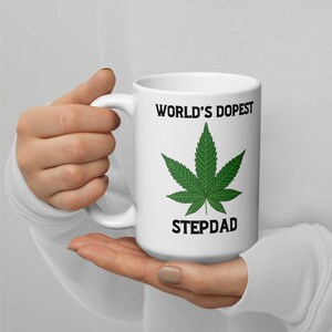 Stepdad Christmas Birthday Mug Gift, Funny Gift World's Dopest Stepdad