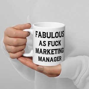 Marketing Manager White Coffee Mug Gift 15oz 11oz