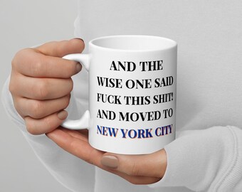 New York City Coffee Chocolate Mug As Apartment Gift For New Resident