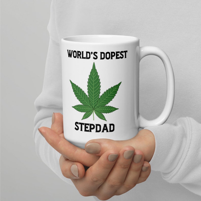 Stepdad Christmas Birthday Mug Gift, Funny Gift World's Dopest Stepdad