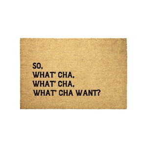 Funny Beastie Boys Coir Doormat: Hip Hop Lyrics Welcome Mat