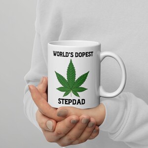 Stepdad Christmas Birthday Mug Gift, Funny Gift World's Dopest Stepdad