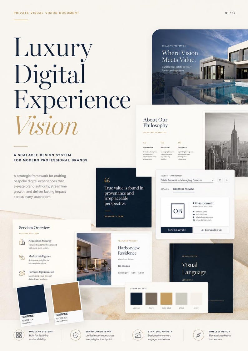 Real Estate Digital Brand Kit, vCard Bio Link, WordPress Website, Email Signature & Business OS zdjęcie 20