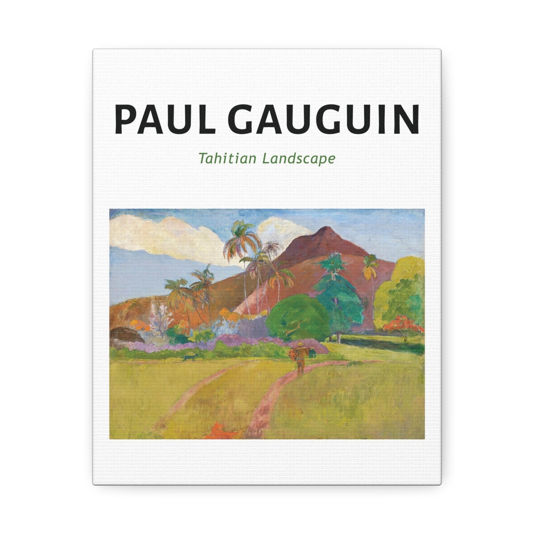 Famous Artist Paul Gauguin Satin Canvas, Stretched - Etsy