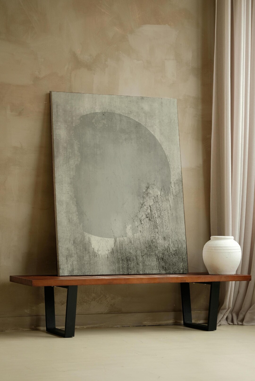 Neutral Wabi Sabi Wall Art Print, Textured Minimalist Poster, Japandi ...
