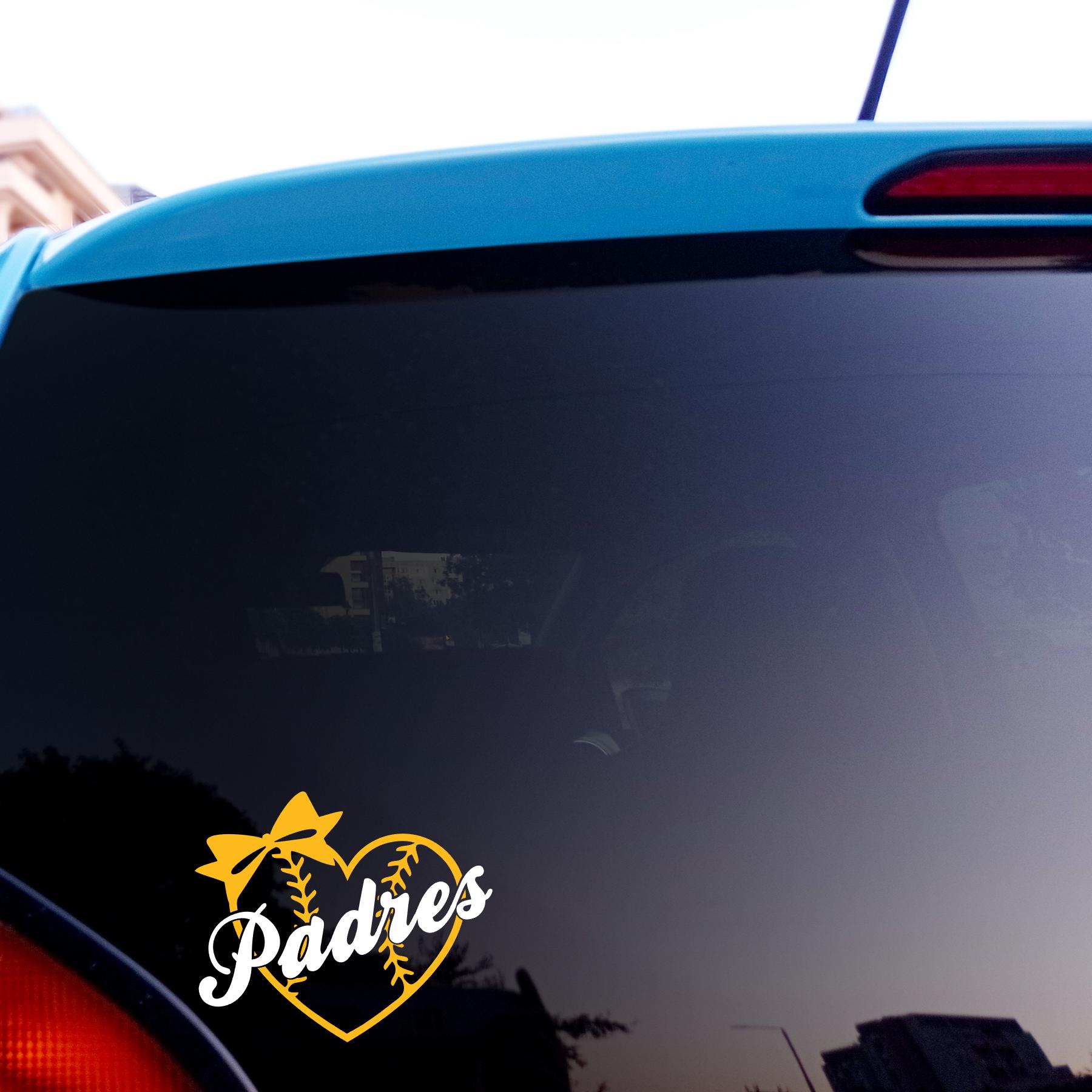 San Diego Baseball Window Decal, San Diego Sticker, Baseball Window ...