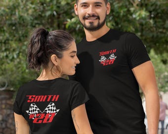 Personalized Racing Team Shirt: Custom Car Number Tee