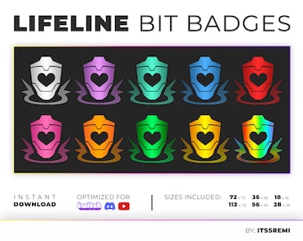 Twitch 用 Apex Legends ライフライン ビット バッジ