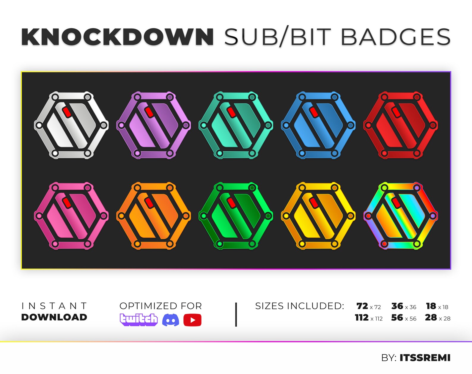 Apex Legends Knockdown Sub / Bit Badges for Twitch - Etsy