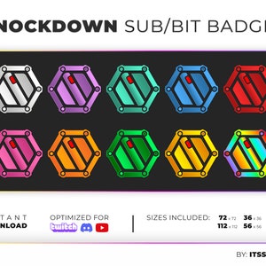 Apex Legends Knockdown Sub / Bit Badges for Twitch
