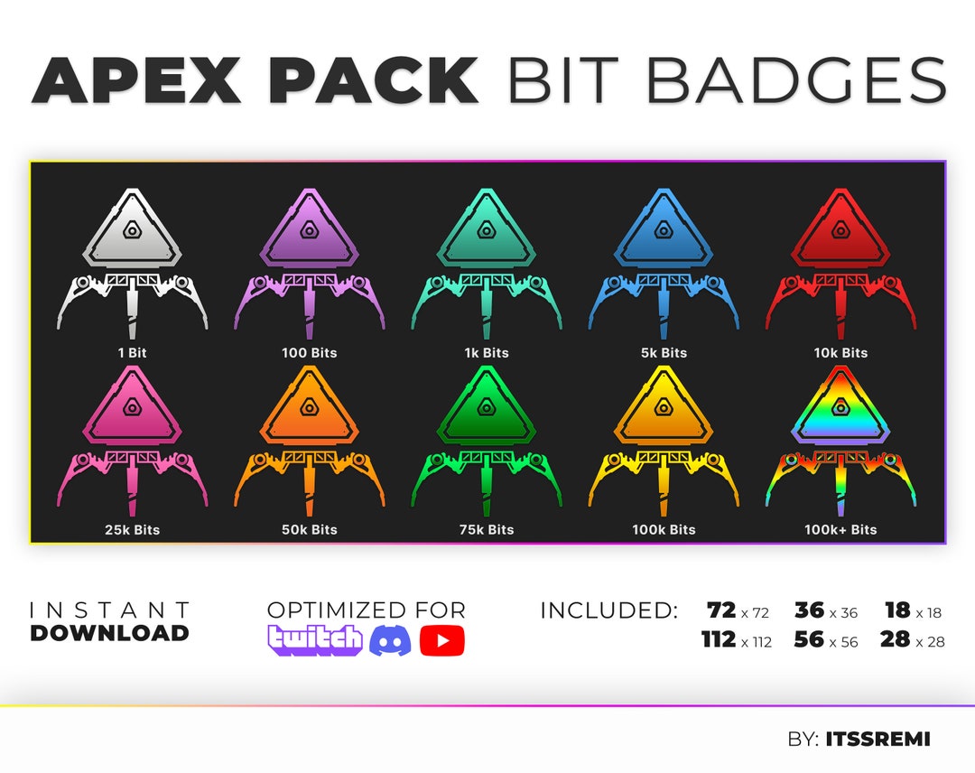 Apex Legends Apex Pack Sub/bit Badges for Twitch - Etsy