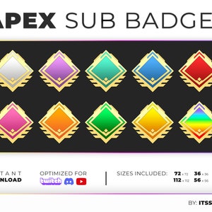 Apex Legends Level 100 Badge Sub/Bit Badges
