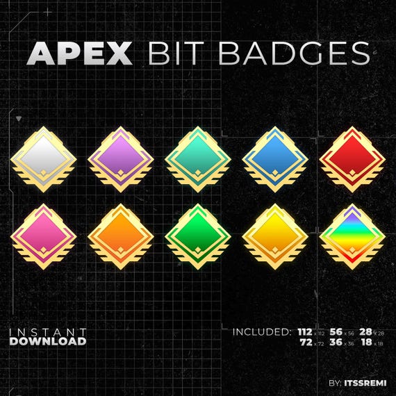 Apex Legends レベル100バッジ サブ/ビットバッジ - Etsy 日本
