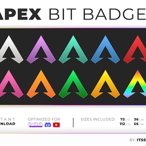 Apex Legends Logo Bit Badges for Twitch