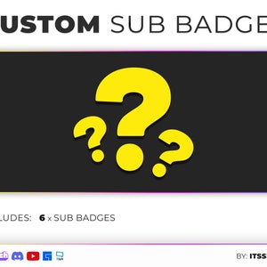Badges d'abonnés personnalisés pour Twitch