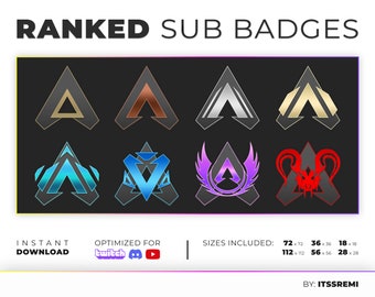 Apex Legends Ranked Sub Badges for Twitch