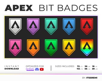 Apex Legends Themed Bit Badges for Twitch