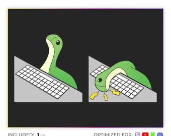 Nessie Hitting Keyboard Animated Emote - Apex Legends Sticker (GIF & APNG)