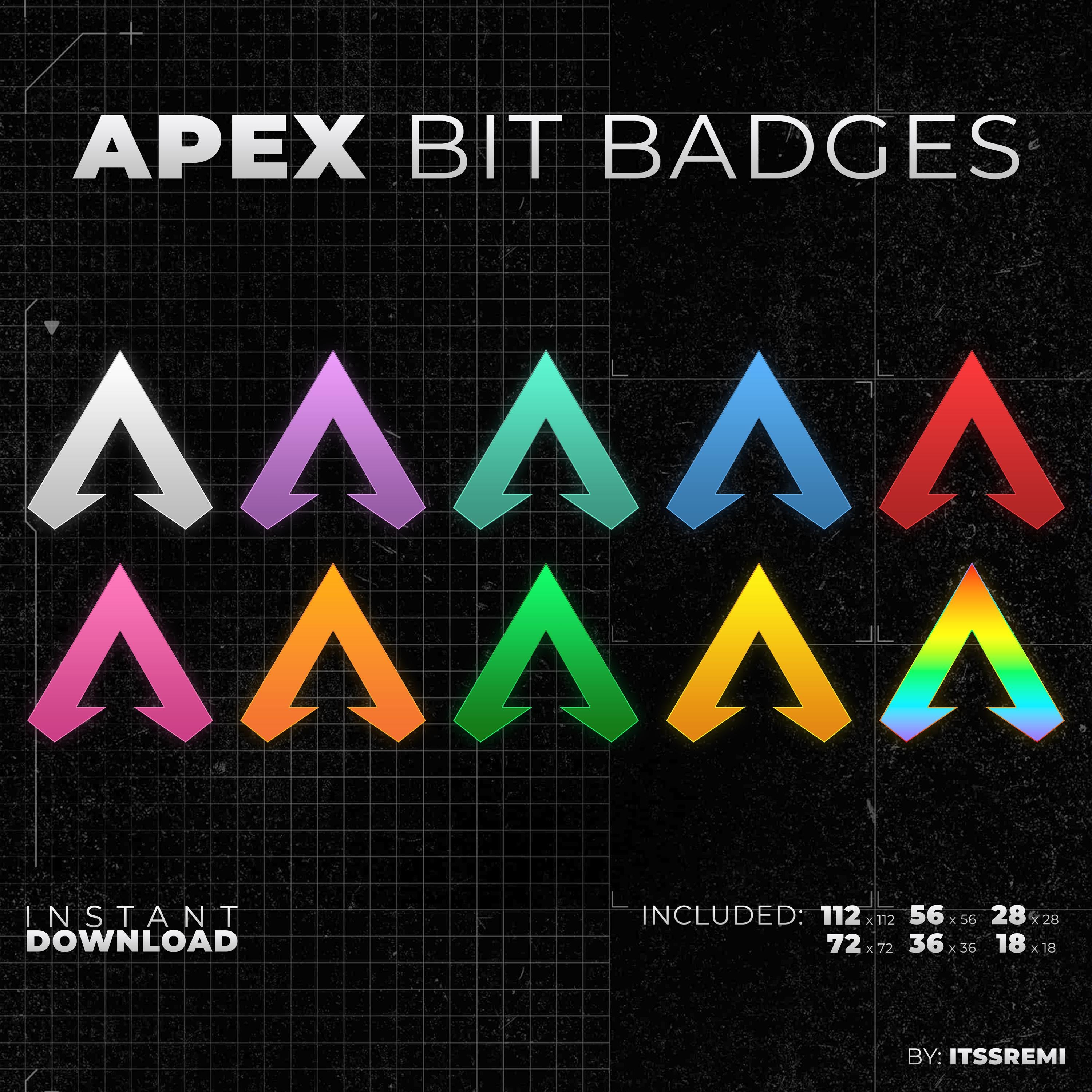 Apex Legends Logo Bit Badges for Twitch - Etsy