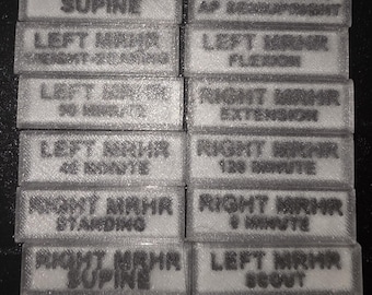 3D Printed X-ray Word Markers (2 markers per set)