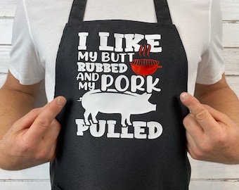 Aprons for men, Apron, Aprons with packet, BBQ aprons, Gift for men, Gift for dad, Gift for him, Funny gift