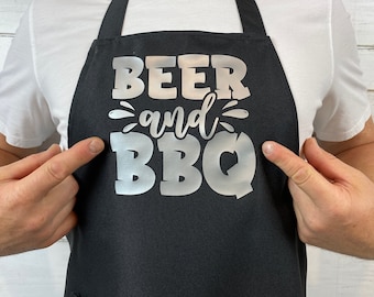 Aprons for men, Apron, Aprons with packet, BBQ aprons, Gift for men, Gift for dad, Gift for him, Funny gift