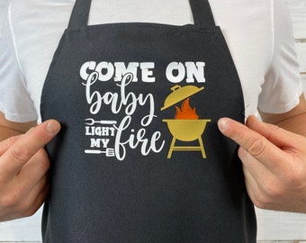 Aprons for men, Apron, Aprons with packet, BBQ aprons, Gift for men, Gift for dad, Gift for him, Funny gift