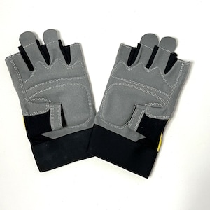 Black and Gray Cyclist Nylon Premium Gloves - Bicycle and Bike Gloves New