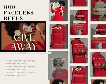 Faceless Reels Bundle | 200+ Videos for Digital Marketing, Aesthetic Reels, Faceless Video Marketing, MRR/PLR Rights