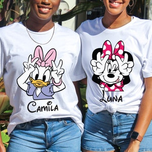 Disney Besties Shirts, Minnie Mouse Daisy Duck Best Friends Tees, Disney Travel Buddies Shirt, Disney Girls Trip Shirt, Disney Mom Daughter