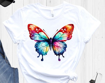 Butterfly Shirt, Aesthetic Tee, Butterfly Mom Sweatshirt, Butterfly Girl Shirt, Monarch Butterfly Shirt, Gardener Shirt, Flower Girl Shirt