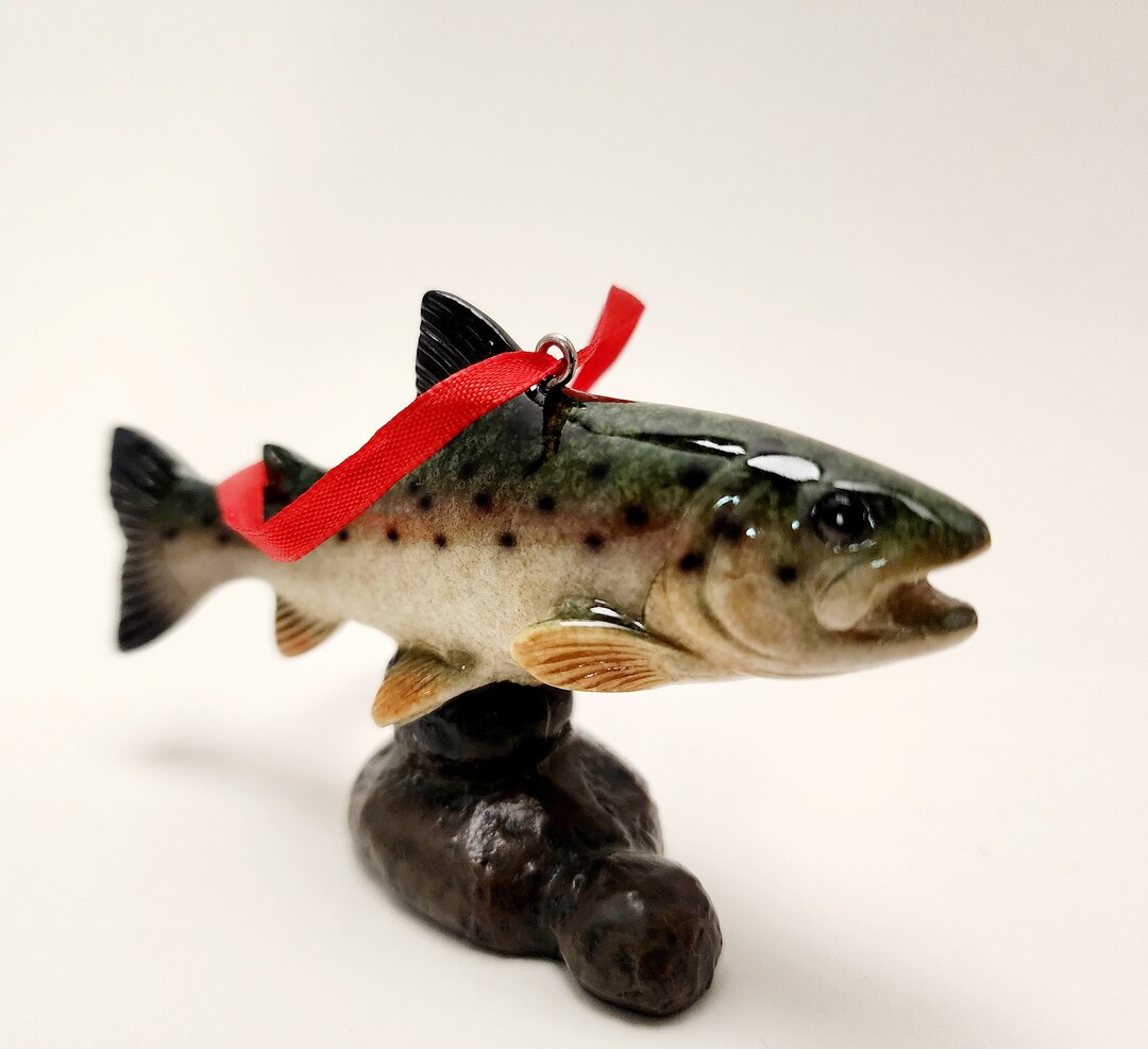 Trout Christmas Ornament Trout Stonecase Ornament Fish Etsy
