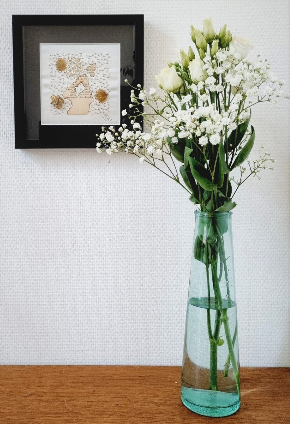 Broderie Souvenir Haute Couture Encadrée