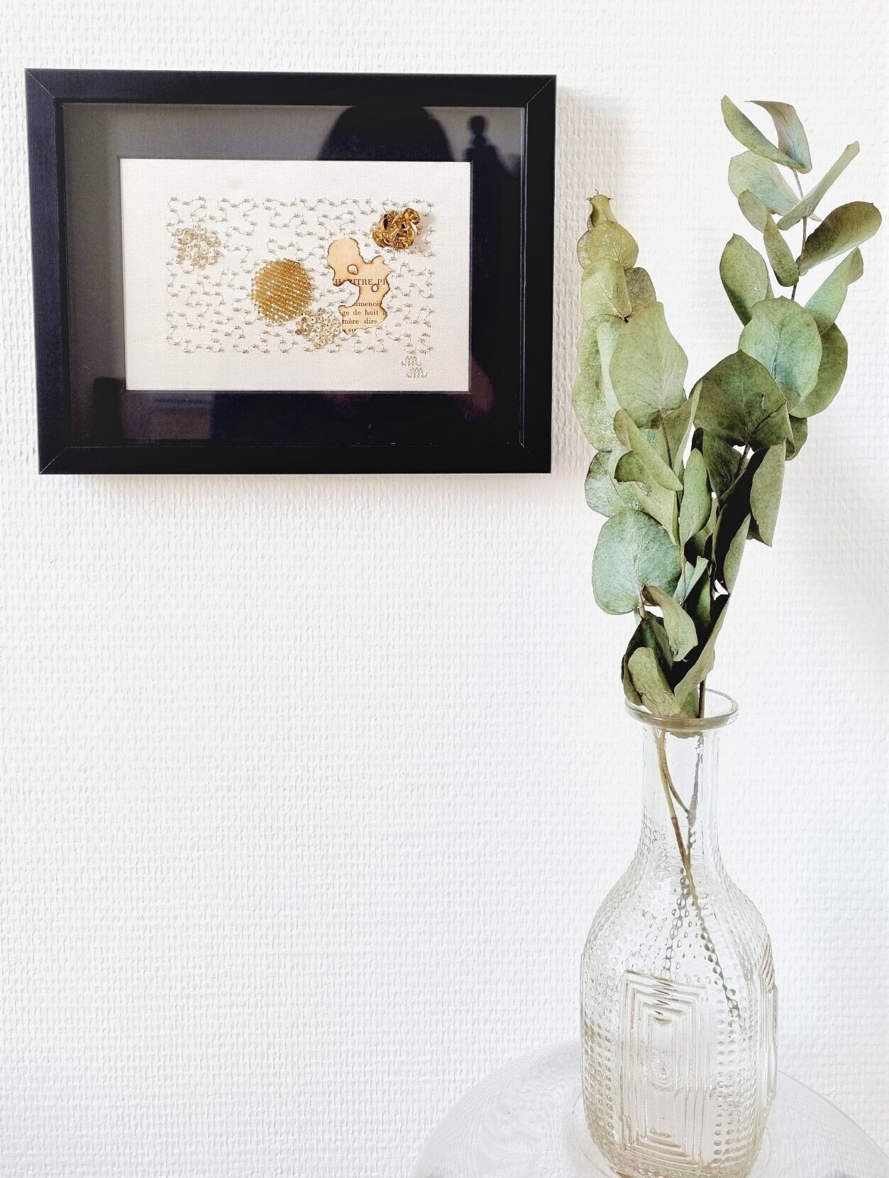 Broderie Souvenir Haute Couture Encadrée