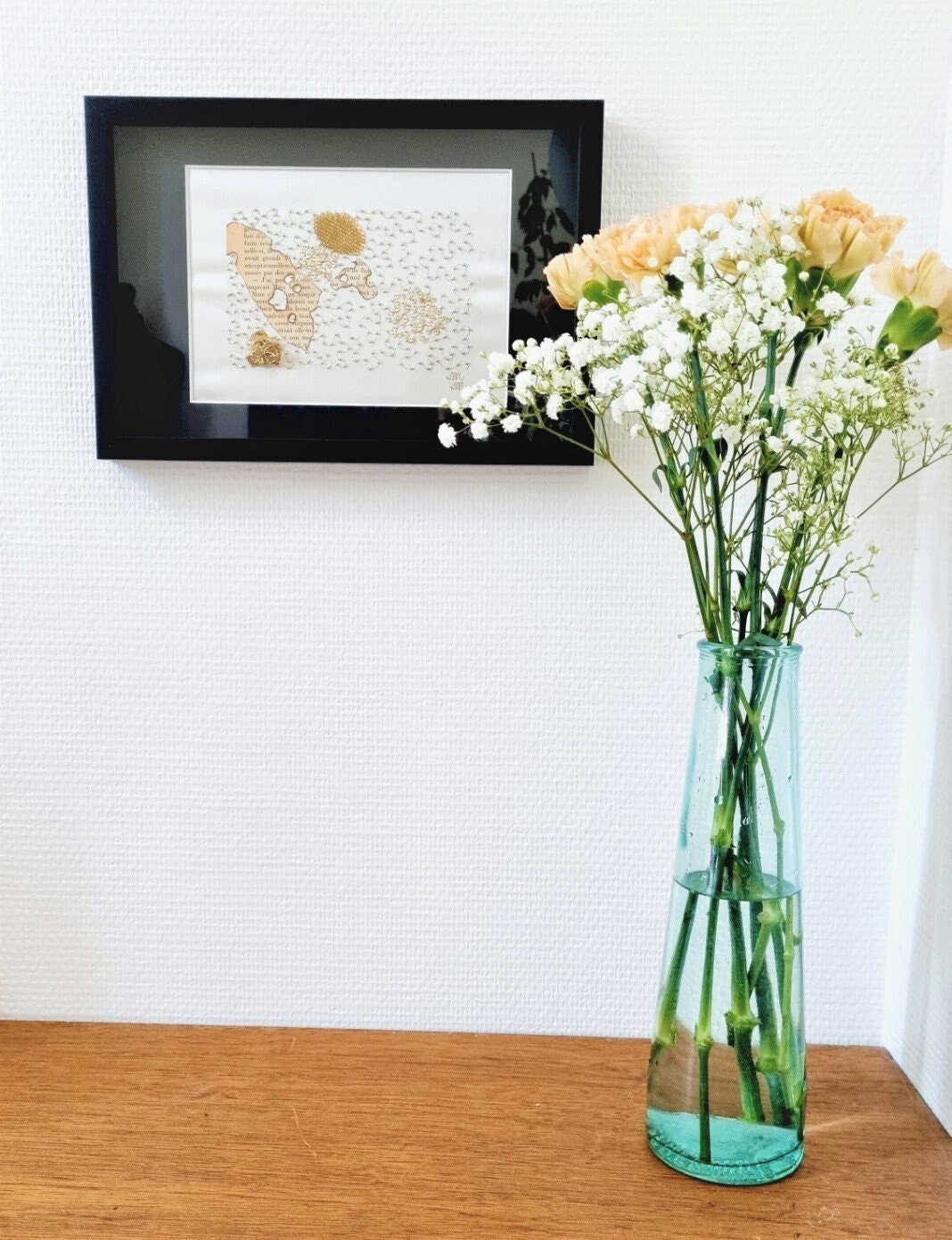 Broderie Souvenir Haute Couture Encadrée