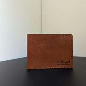 No.33-2, bifold wallet/6 card slot, hand stitched, vegetable tanned leather
