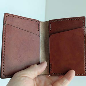 Handcrafted Vegetable Tanned Leather Bifold Wallet - Ansmund